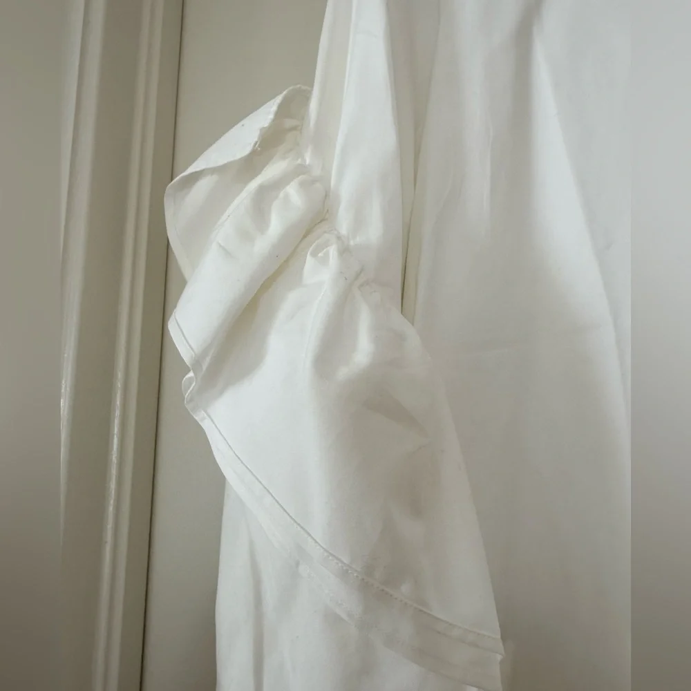 COS White Ruffle Sleeve Mini Dress - Picture 7 of 10